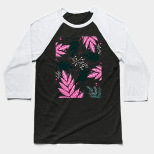 Floral Pink Baseball T-Shirt